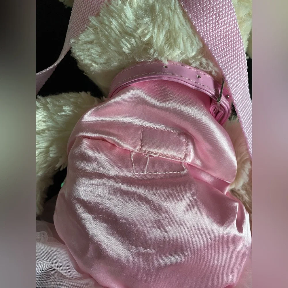 Vintage Poochie & Co. Mindy Maltese Dog Ballerina Backpack & Ballerina Book